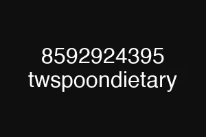 8592924395 twspoondietary