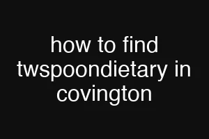 how to find twspoondietary in covington