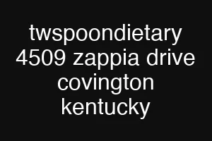 twspoondietary 4509 zappia drive covington kentucky