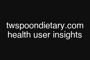 twspoondietary.com health user insights